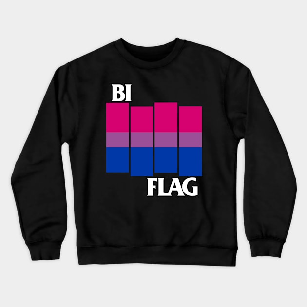 Bi Flag Crewneck Sweatshirt by WithinSanityClothing